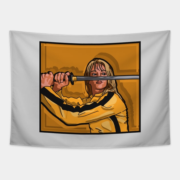 Beatrix Panel (no Title) (Kill Bill) Tapestry by SpareFilm