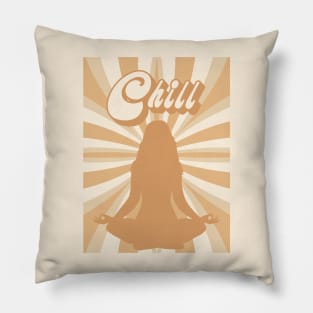 Chill Woman: Relaxed and Laid-Back Pillow