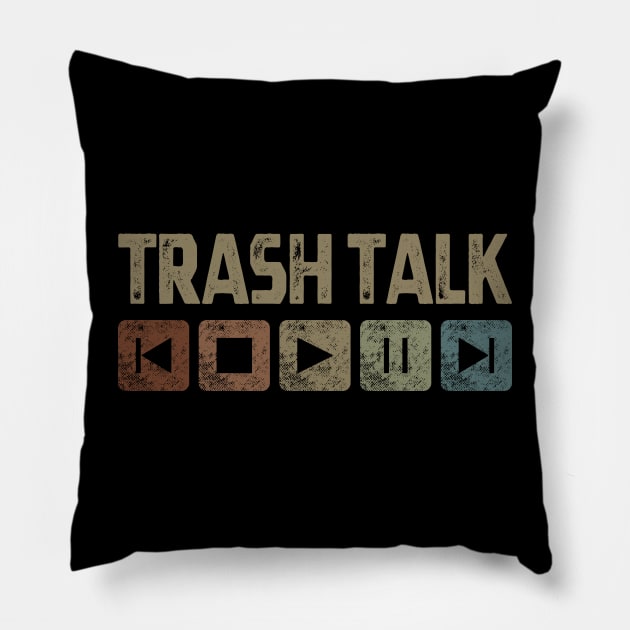 Trash Talk Control Button Pillow by besomethingelse