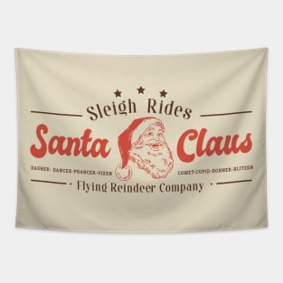 Santa Claus Sleigh Rides Tapestry