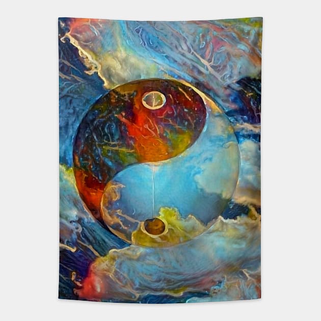 Yin Yang Tapestry by rolffimages