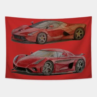 Automobiles Tapestry