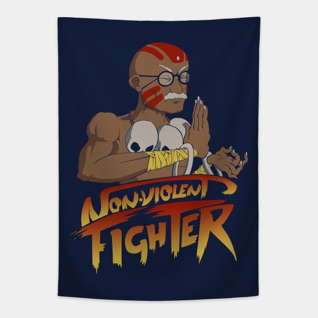 Non-Violent Fighter Tapestry by Kravache