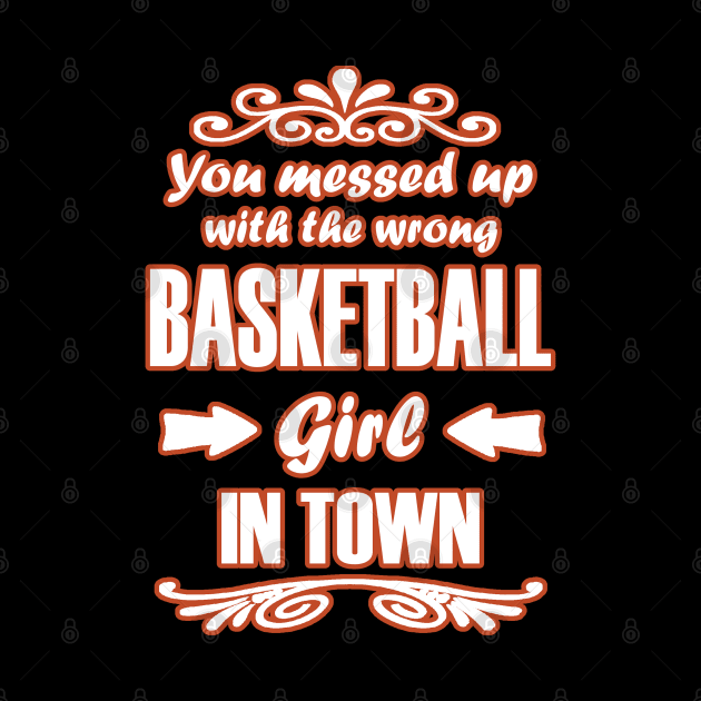 Basketball Hobby Team Gift Girl Basket by FindYourFavouriteDesign