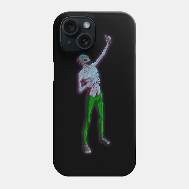 Aesthetic Hipster Zombie Selfie v8 Phone Case by Dener Queiroz