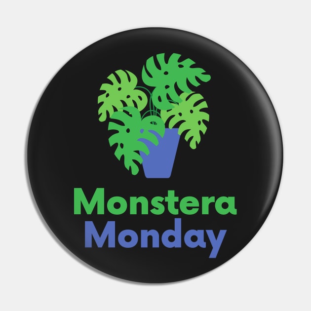 Funny House plant Graphic For Women Monstera Monday Gift Pin by Venus Fly Trap Shirts