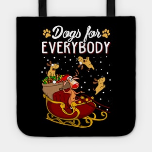 Dogs Ugly Christmas Sweater. Dogs For Everybody Matching Sweatshirts. Tote