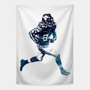 Football Player EPIC abstract stencil style for all the gridiron fans Tapestry