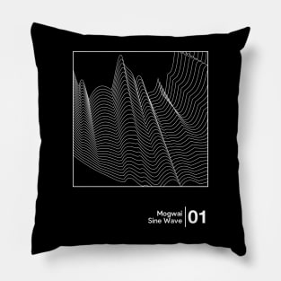 Mogwai - Sine Wave / Minimal Style Graphic Artwork Pillow