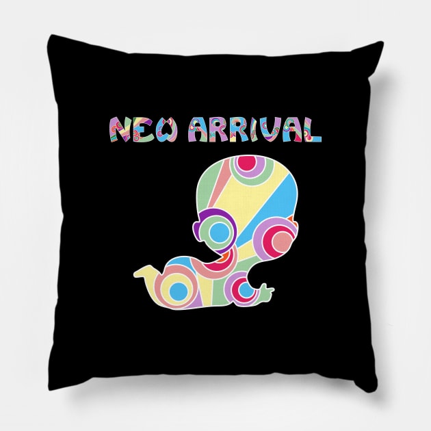 New arrival colorful baby Funny illustration Pillow by HappyGiftArt