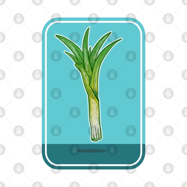 Leek vegetable plant by mailboxdisco