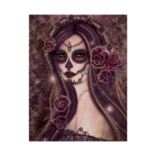 Haunted Memories day of the dead by Renee Lavoie T-Shirt