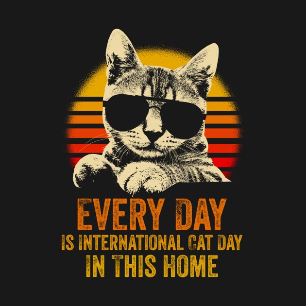 Every Day Is International Cat Day In This Home by AnKa Art