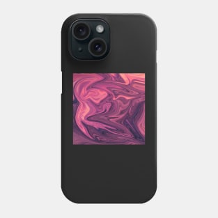 Red Sunset Liquify Art Phone Case