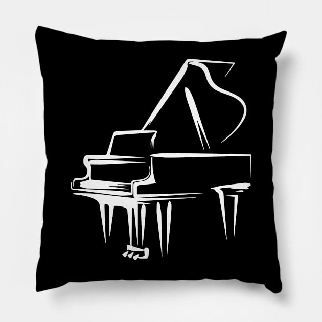 Piano Desing Gifts Pillow by SGcreative