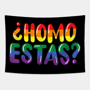 LGBTQ Flag Gay Pride Month Homo Estas Spanish Mexican Tapestry