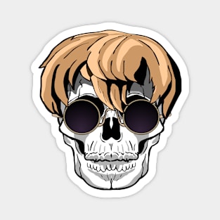 Stylish blonde skull Magnet