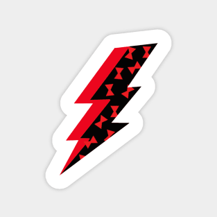 Black Widow Lightning Bolt Magnet