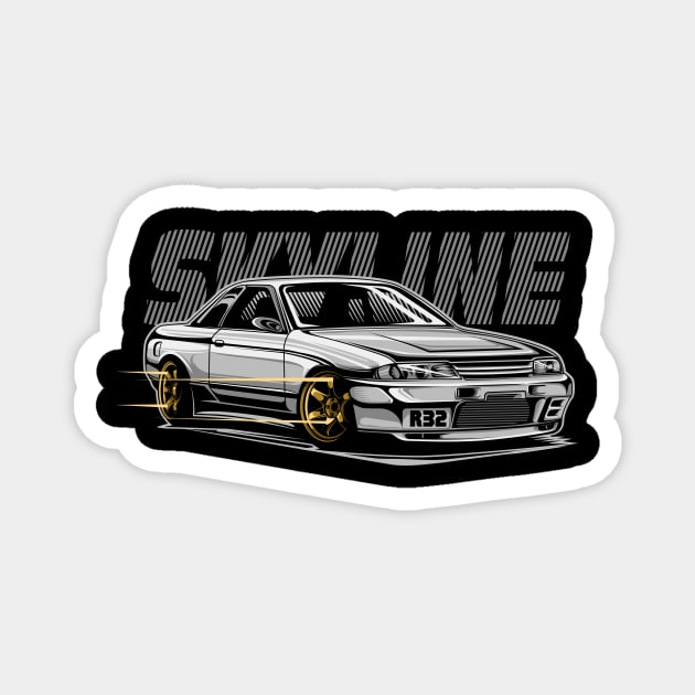 Skyline GTR Generations 32 Magnet by pujartwork