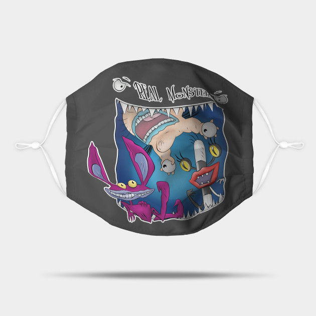 Real Monsters Ickis Oblina And Krumm Real Monsters Mask Teepublic