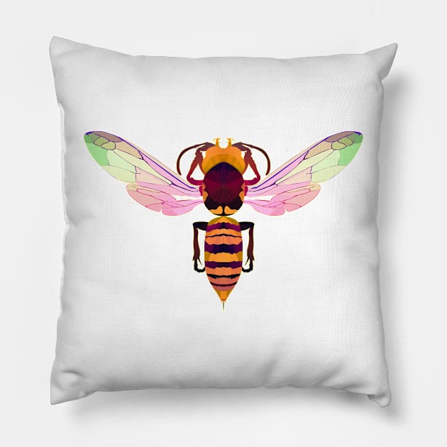 Murder Hornet Pillow by Worldengine