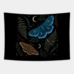 Moths and Ferns Tapestry