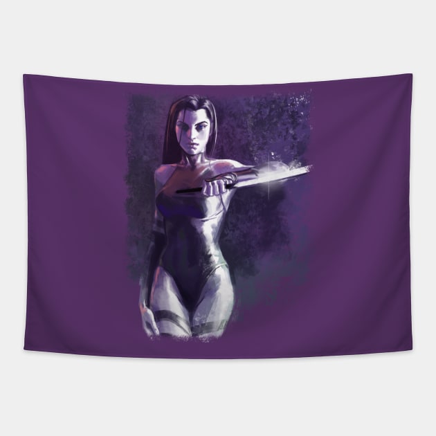 Psylocke Tapestry by ohshirtdotnet