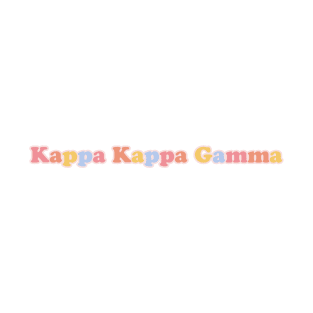 K K G Pastel Letters T-Shirt