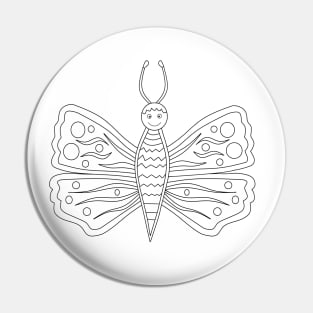 Happy Butterfly Wings Pin