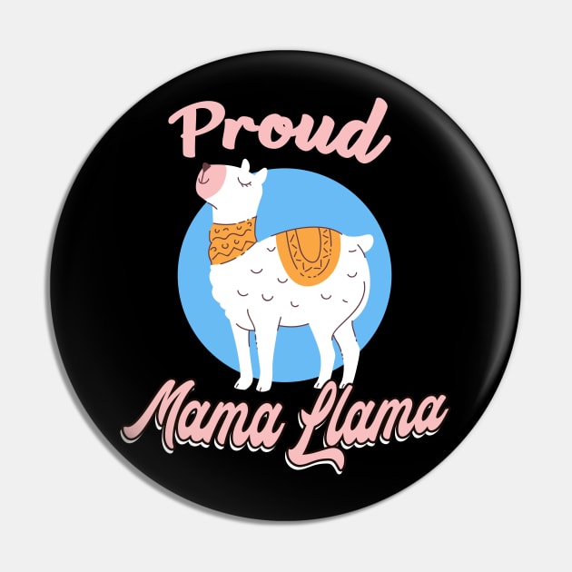 Mama llama gift Pin by Foxxy Merch