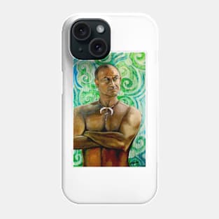 Temuera Morrison Portrait Phone Case