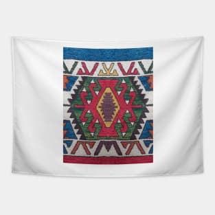 Turkish Kilim Textured Pattern Tapestry