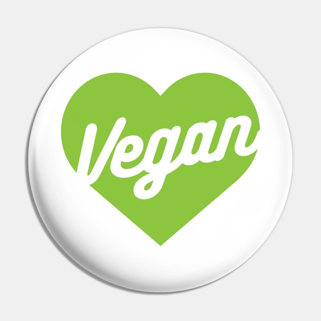 Vegan Heart Shirt Pin by glutenfreegear