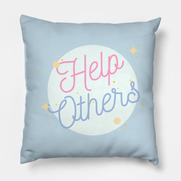 Help Others  - Alcoholic Clean And Sober Pillow by RecoveryTees