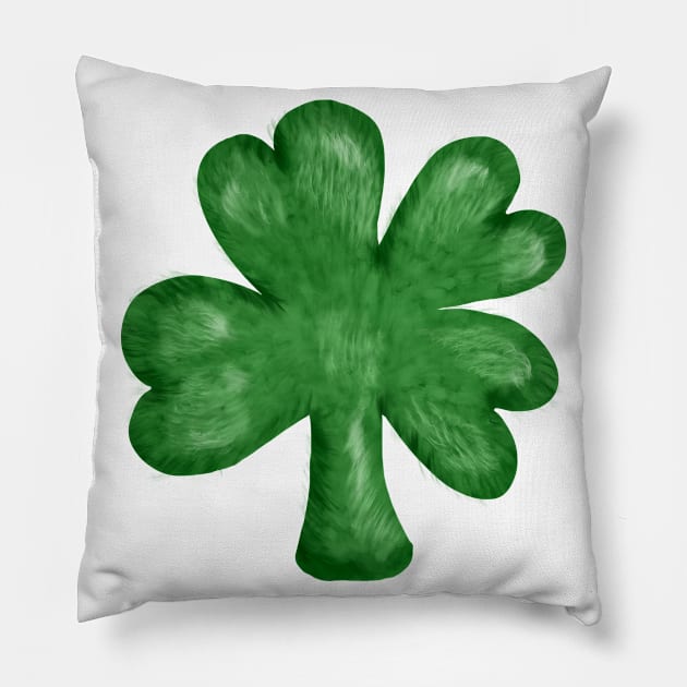 Saint Patrick's Day shamrock Pillow by NickiPostsStuff