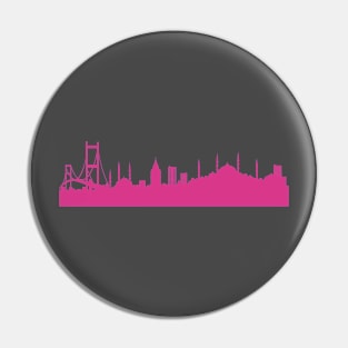 Istanbul skyline pink Pin