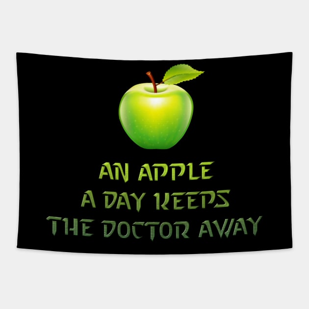 An apple the day Tapestry by DonStanis