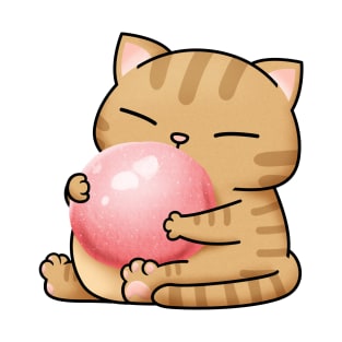 Chubby Cat Pink Dango T-Shirt