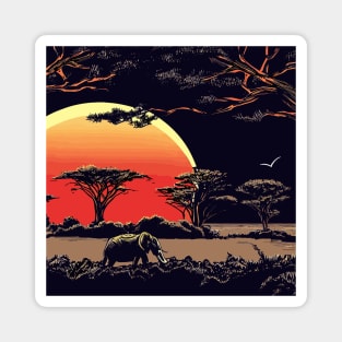 Zambia landscape Magnet