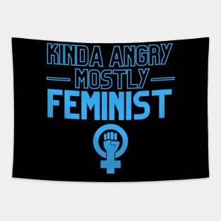 Kinda Angry Mostly Feminist Sarcastic Quotes Dark Humor Tapestry