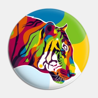 The Colorful King Tiger Inside Pin