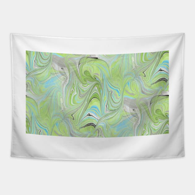 Marbled Paper Abstract : Melusina's Scream Tapestry by MarbleCloud