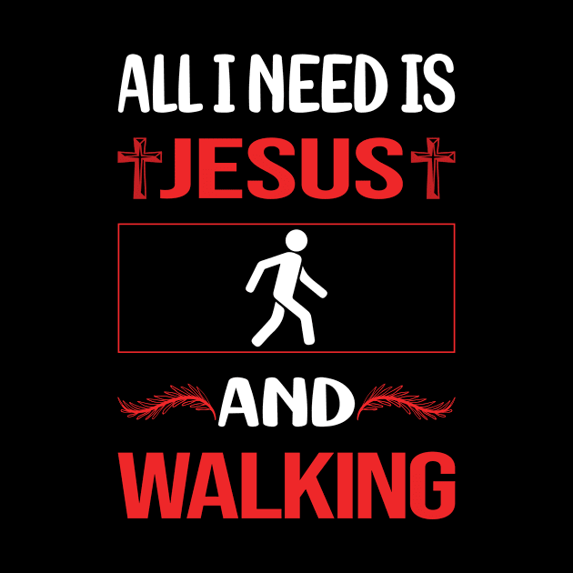 Funny Jesus Walking by Happy Life