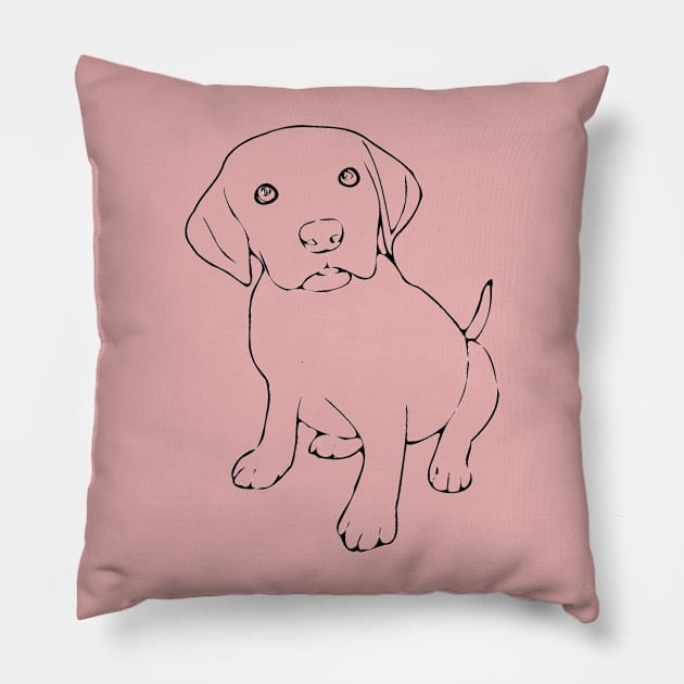 Cute little puppy Pillow by TheDesigNook