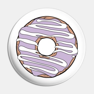 Purple Donut, Doughnut, Icing, Frosting, Glaze Pin