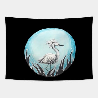 Snowy Egret Tapestry