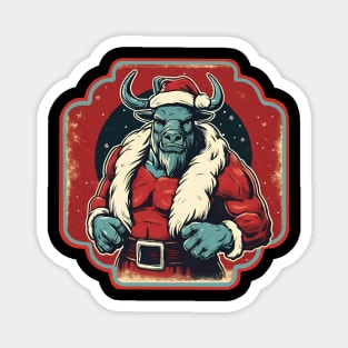 Minotaur Santa Claus Magnet