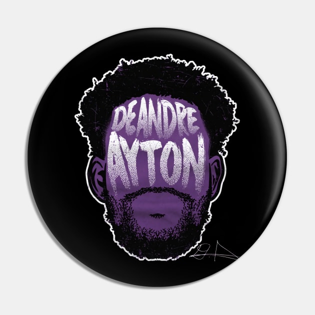 Deandre Ayton Phoenix Player Silhouette Pin by Buya_Hamkac