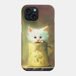 Cat in the vaze Phone Case