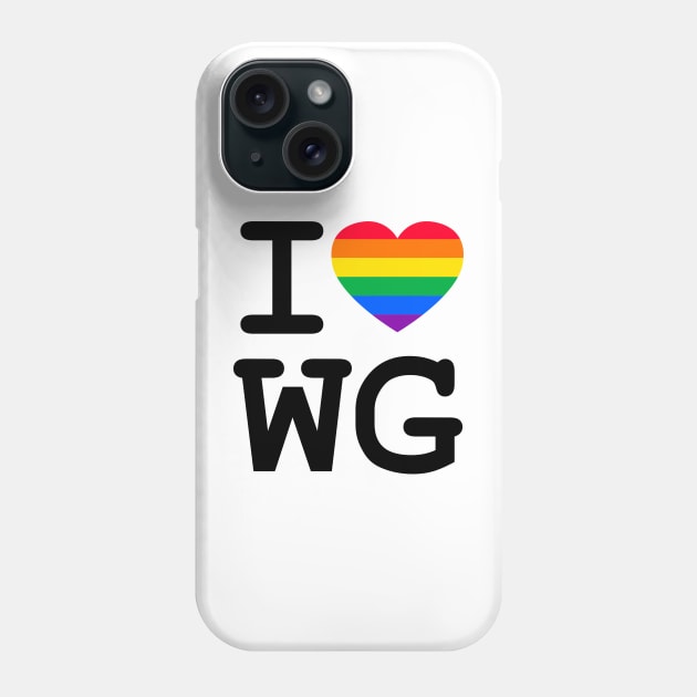 WG Pride "I Heart" Phone Case by chagadelic